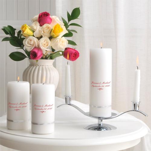 Deluxe Wedding Personalized Unity Candle Set-Candle-JDS Marketing-Top Notch Gift Shop