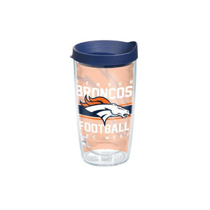 Denver Broncos Gridiron 16 oz. Tervis Tumbler with Lid - (Set of 2)-Tumbler-Tervis-Top Notch Gift Shop