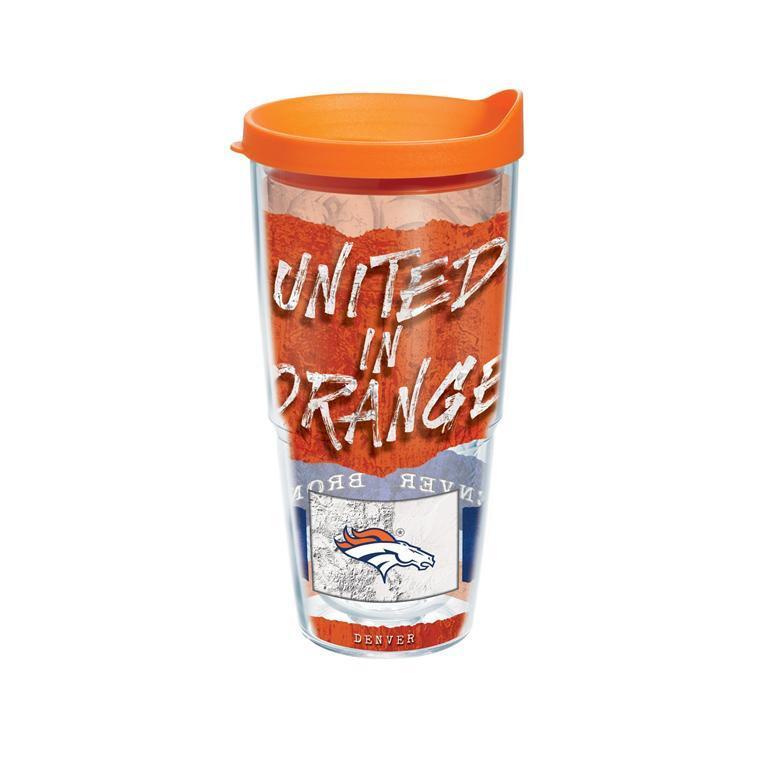 Denver Broncos Statement 24 oz. Tervis Tumbler with Lid - (Set of 2)-Tumbler-Tervis-Top Notch Gift Shop