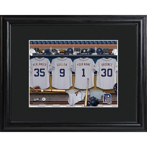 Detroit Tigers Personalized Locker Room Print with Matted Frame-Print-JDS Marketing-Top Notch Gift Shop