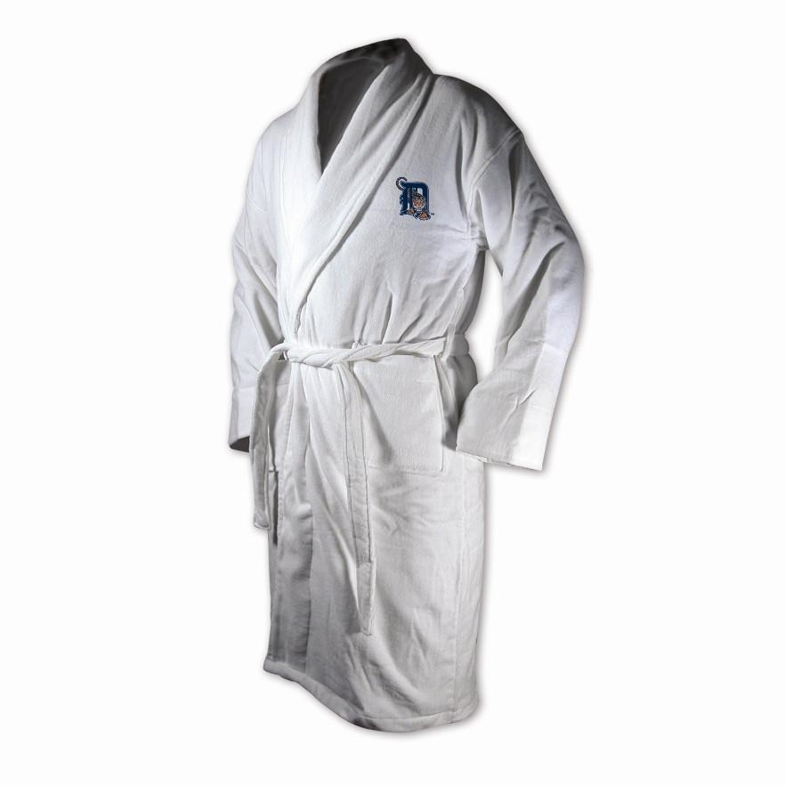 Detroit Tigers White Terrycloth Bathrobe-Bathrobe-Wincraft-Top Notch Gift Shop