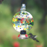 Dew-Drop Carnival Glass Hummingbird Feeder-Bird Feeder-Parasol Gardens-Top Notch Gift Shop