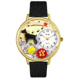 Doberman Pinscher Watch in Gold (Large)-Watch-Whimsical Gifts-Top Notch Gift Shop