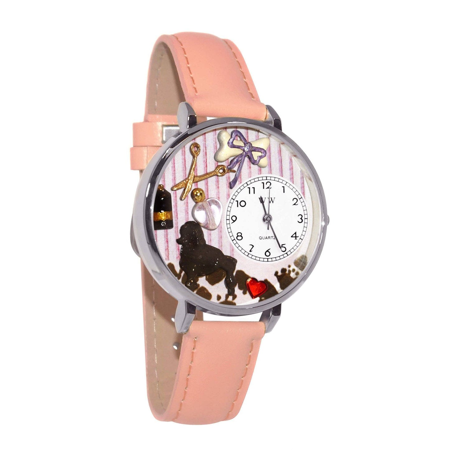 Dog Groomer Watch in Silver (Large)-Watch-Whimsical Gifts-Top Notch Gift Shop