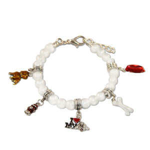 Dog Lover Charm Bracelet in Silver-Bracelet-Whimsical Gifts-Top Notch Gift Shop