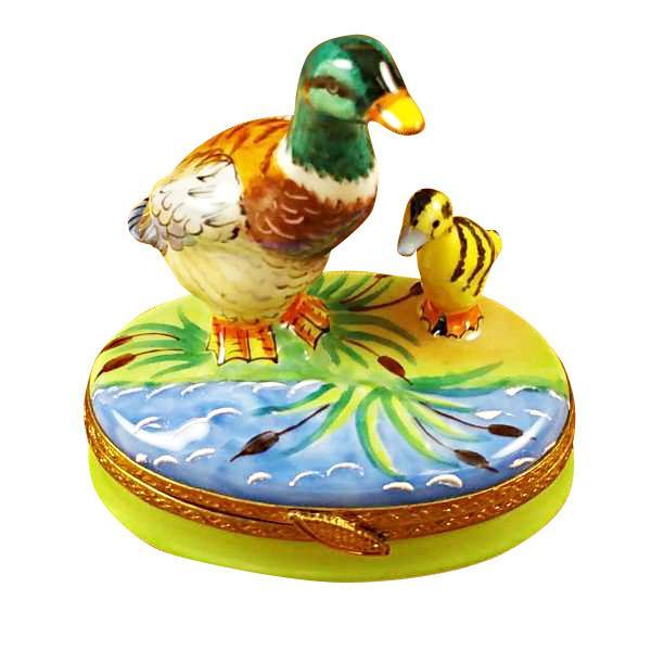 Duck With Baby Limoges Box by Rochard™-Limoges Box-Rochard-Top Notch Gift Shop