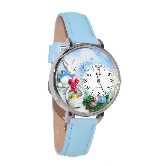 Easter Eggs Watch in Silver (Large)-Watch-Whimsical Gifts-Top Notch Gift Shop