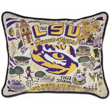 LSU Embroidered CatStudio Pillow-Pillow-CatStudio-Top Notch Gift Shop
