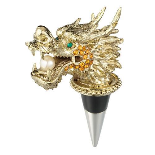 Enameled Dragon Bottle Stopper-Bottle Stopper-Olivia Riegel-Top Notch Gift Shop