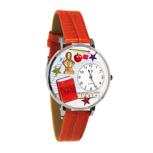 English Teacher Watch in Silver (Large)-Watch-Whimsical Gifts-Top Notch Gift Shop