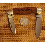 Engraved Century Folding Pocket Knife - Red Grain-Pocket Tool-Parker River Knife-Top Notch Gift Shop