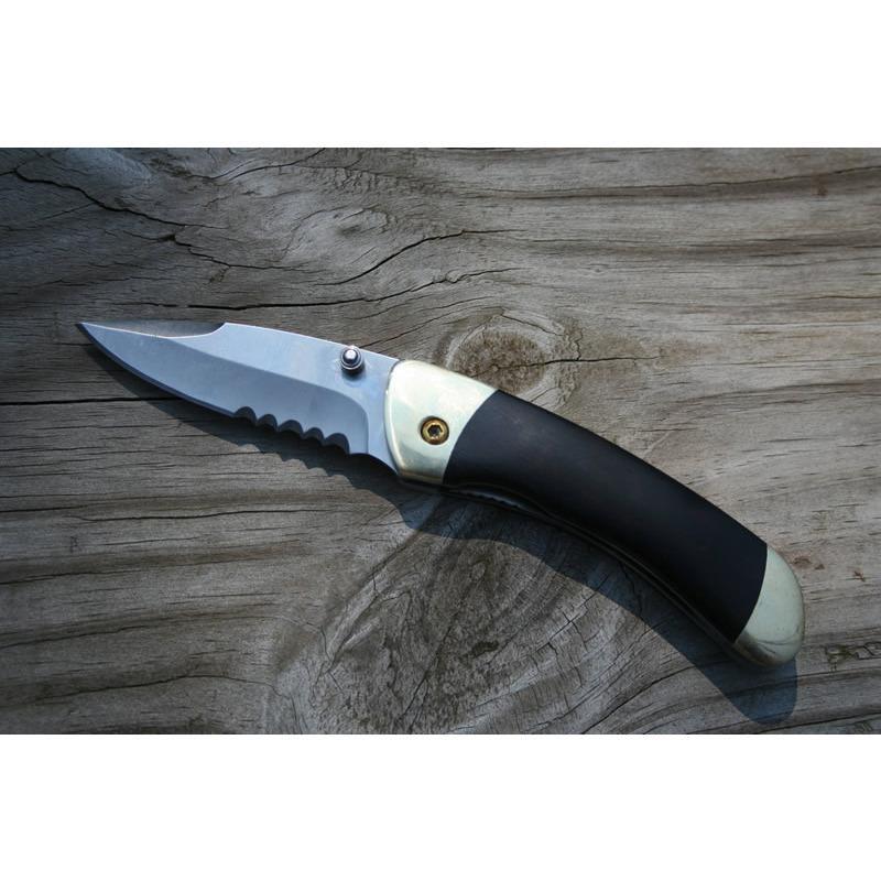 Engraved Classic Folding Pocket Knife - Ebony-Pocket Tool-Parker River Knife-Top Notch Gift Shop