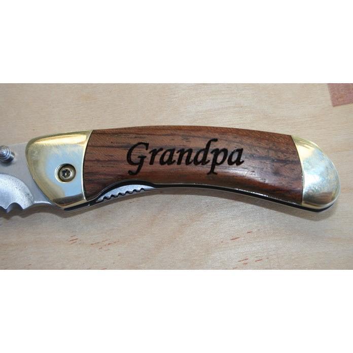 Engraved Classic Folding Pocket Knife - Rosewood-Pocket Tool-Parker River Knife-Top Notch Gift Shop