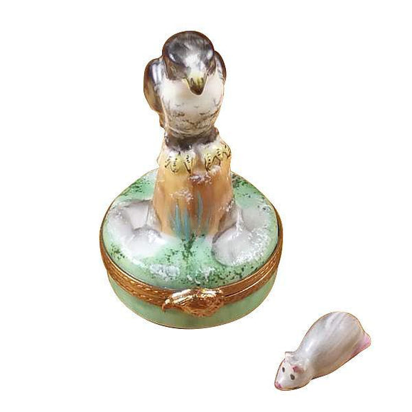 Falcon With Mouse Limoges Box by Rochard™-Limoges Box-Rochard-Top Notch Gift Shop