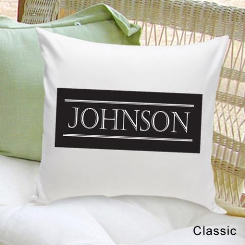 Family First Classic Personalized Throw Pillow-Pillow-JDS Marketing-Top Notch Gift Shop