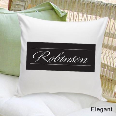 Family First Elegant Personalized Throw Pillow-Pillow-JDS Marketing-Top Notch Gift Shop