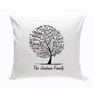 Family Roots Personalized Throw Pillow-Pillow-JDS Marketing-Top Notch Gift Shop