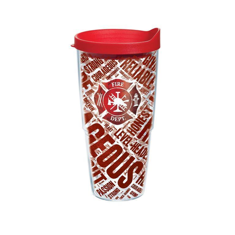 Firefighter Courageous 24 oz. Tervis Tumbler with Lid - (Set of 2)-Tumbler-Tervis-Top Notch Gift Shop