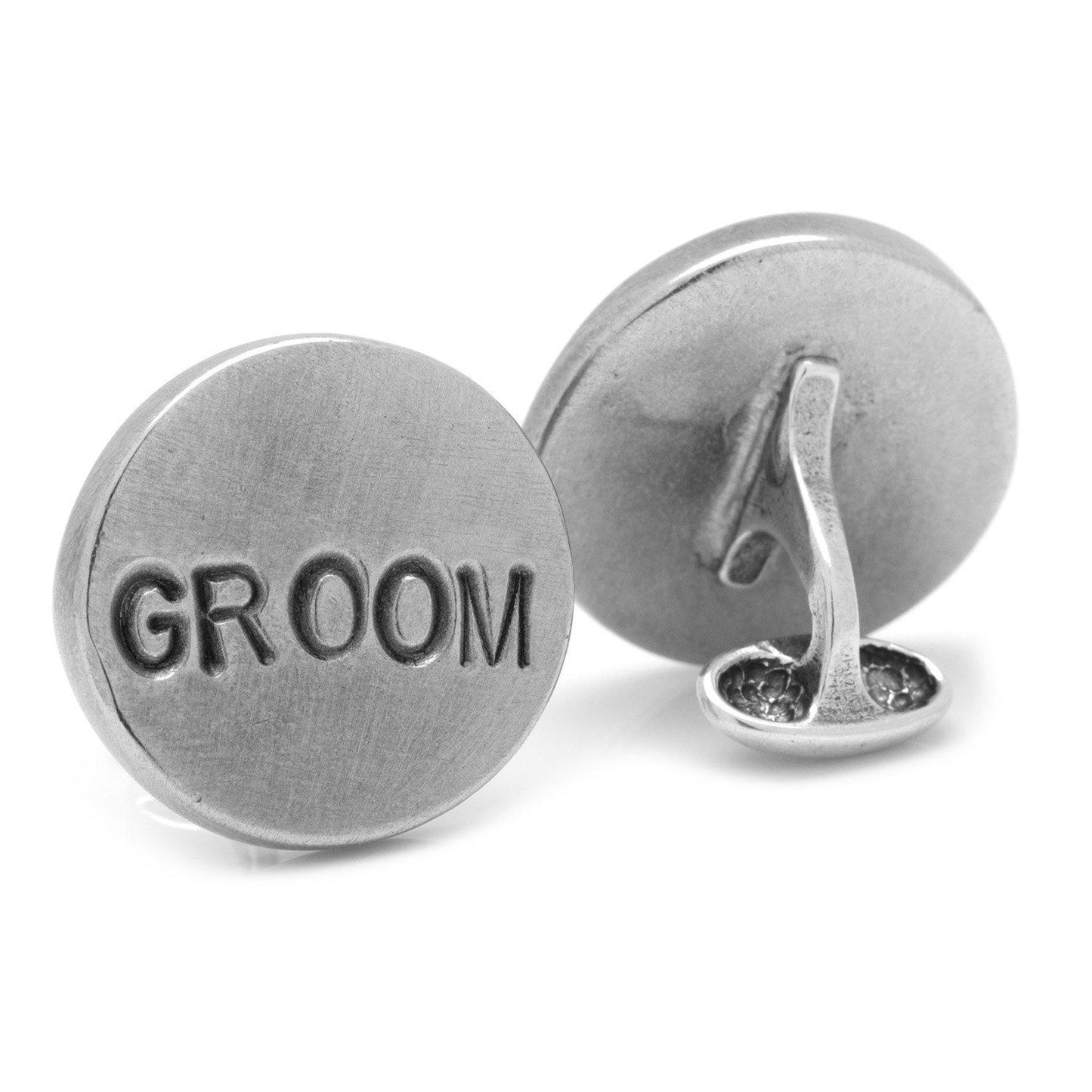 Pewter GROOM Cufflinks-Cufflinks-Cufflinks, Inc.-Top Notch Gift Shop