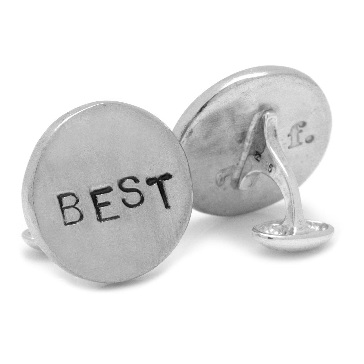 Pewter BEST MAN Cufflinks-Cufflinks-Cufflinks, Inc.-Top Notch Gift Shop