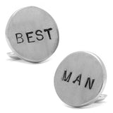 Pewter BEST MAN Cufflinks-Cufflinks-Cufflinks, Inc.-Top Notch Gift Shop