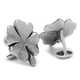 Pewter Lucky Four Leaf Clover Cufflinks-Cufflinks-Cufflinks, Inc.-Top Notch Gift Shop