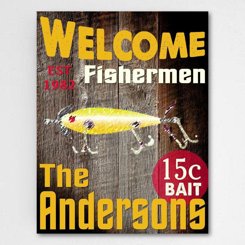 Fishermen Canvas Sign-Canvas Signs-JDS Marketing-Top Notch Gift Shop