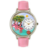 Flamingo Watch in Silver (Large)-Watch-Whimsical Gifts-Top Notch Gift Shop