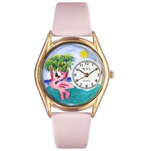 Flamingo Watch Small Gold Style-Watch-Whimsical Gifts-Top Notch Gift Shop