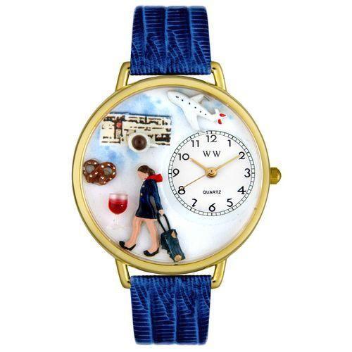 Flight Attendant Watch in Gold (Large)-Watch-Whimsical Gifts-Top Notch Gift Shop