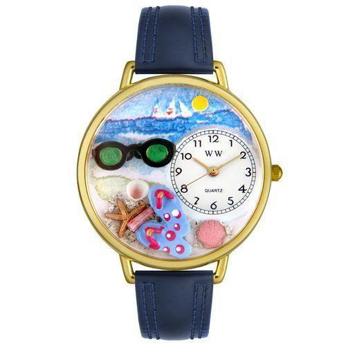 Flip-Flops Watch in Gold Large-Watch-Whimsical Gifts-Top Notch Gift Shop