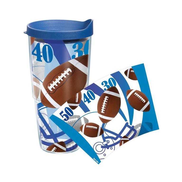 Football 24 oz. Tervis Tumbler with Lid - (Set of 2)-Tumbler-Tervis-Top Notch Gift Shop