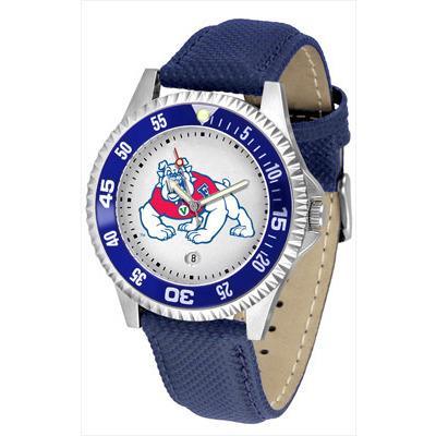 Fresno State Bulldogs Competitor - Poly/Leather Band Watch-Watch-Suntime-Top Notch Gift Shop