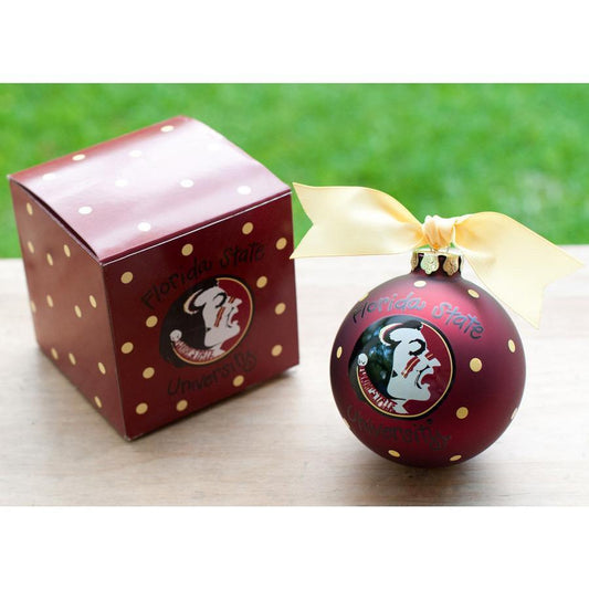 Florida State University Christmas Ornament-Ornament-Coton Colors-Top Notch Gift Shop