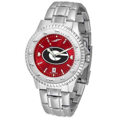 Georgia Bulldogs Competitor AnoChrome - Steel Band Watch-Watch-Suntime-Top Notch Gift Shop