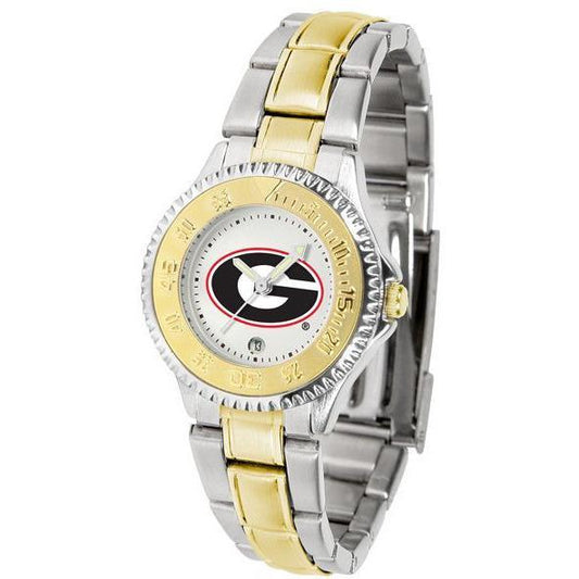 Georgia Bulldogs Ladies Competitor Two-Tone Band Watch-Watch-Suntime-Top Notch Gift Shop