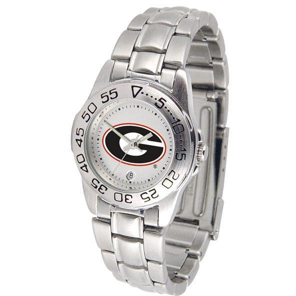 Georgia Bulldogs Ladies Steel Band Sports Watch-Watch-Suntime-Top Notch Gift Shop