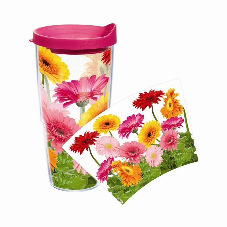 Gerbera Daisies 24 oz. Tervis Tumbler with Lid - (Set of 2)-Tumbler-Tervis-Top Notch Gift Shop