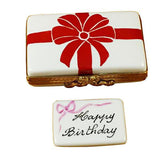 Gift Box With Red Bow - Happy Birthday Limoges Box by Rochard™-Limoges Box-Rochard-Top Notch Gift Shop