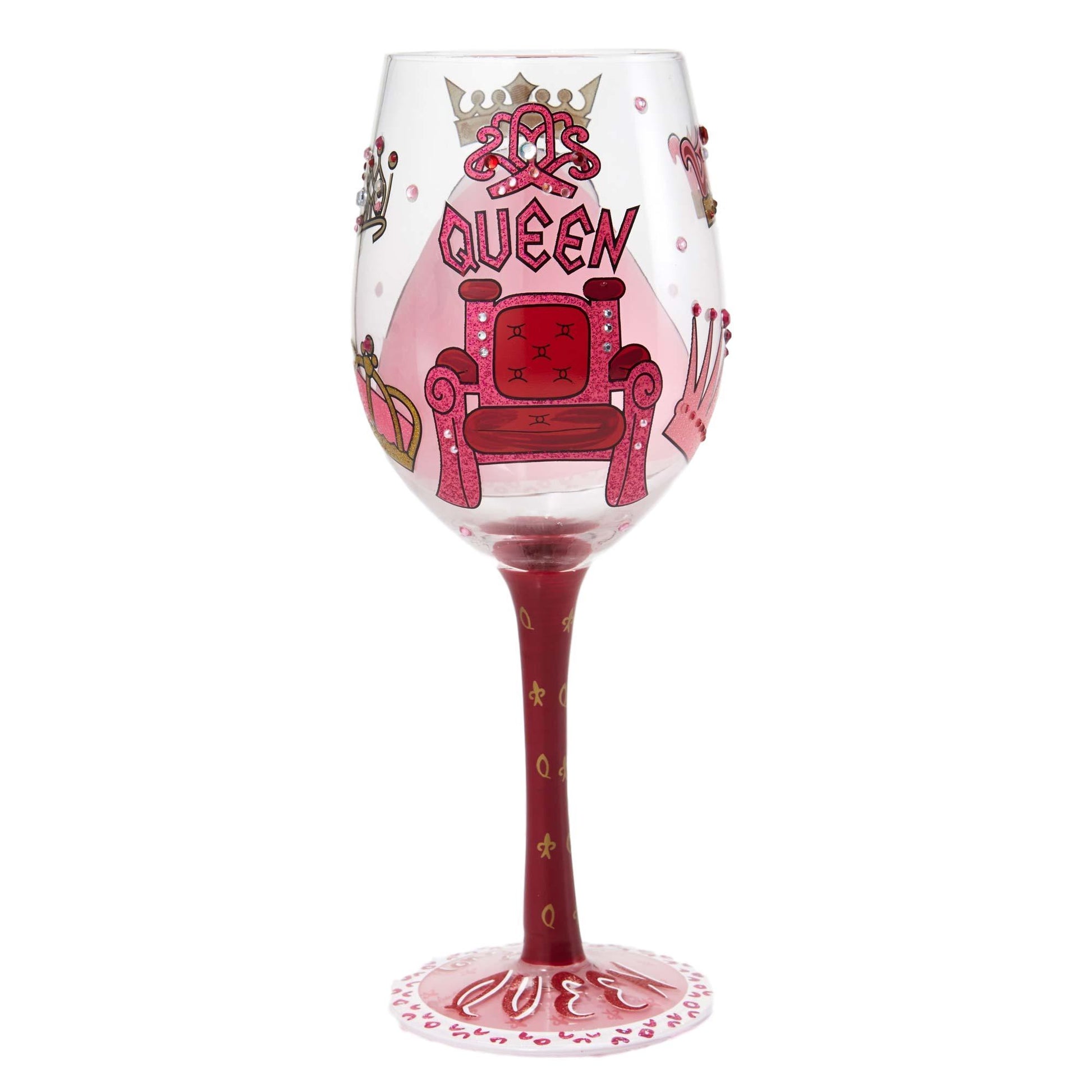 Queen Too Wine Glass by Lolita®-Wine Glass-Designs by Lolita® (Enesco)-Top Notch Gift Shop