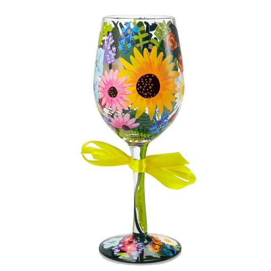 Wildflowers Wine Glass by Lolita®-Wine Glass-Designs by Lolita® (Enesco)-Top Notch Gift Shop