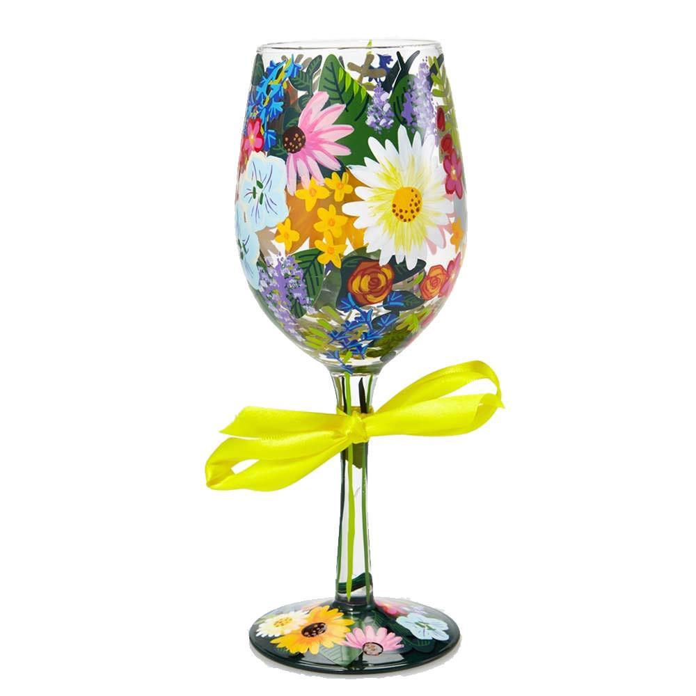 Wildflowers Wine Glass by Lolita®-Wine Glass-Designs by Lolita® (Enesco)-Top Notch Gift Shop