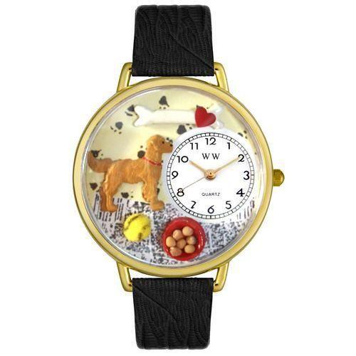 Golden Retriever Watch in Gold (Large)-Watch-Whimsical Gifts-Top Notch Gift Shop