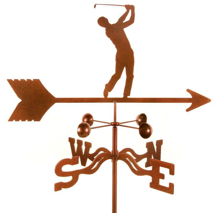 Golfer - Male Weathervane-Weathervane-EZ Vane-Top Notch Gift Shop