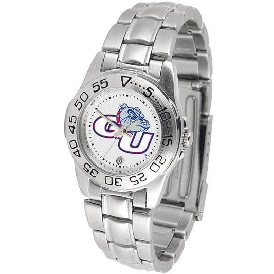 Gonzaga Bulldogs Ladies Steel Band Sports Watch-Watch-Suntime-Top Notch Gift Shop