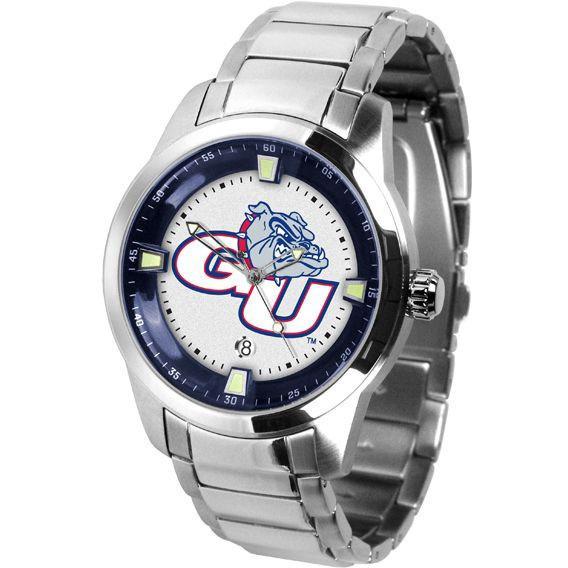 Gonzaga Bulldogs Men's Titan Stainless Steel Band Watch-Watch-Suntime-Top Notch Gift Shop