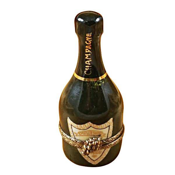 Green Champagne Bottle Limoges Box by Rochard™-Limoges Box-Rochard-Top Notch Gift Shop