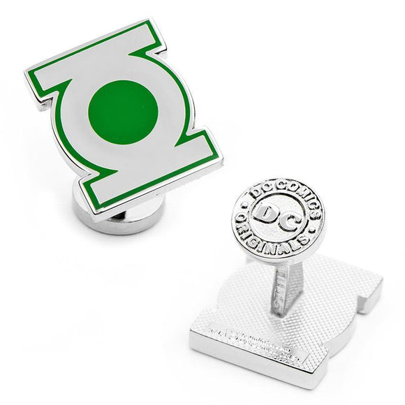 Green Lantern Symbol Cufflinks-Cufflinks-Cufflinks, Inc.-Top Notch Gift Shop