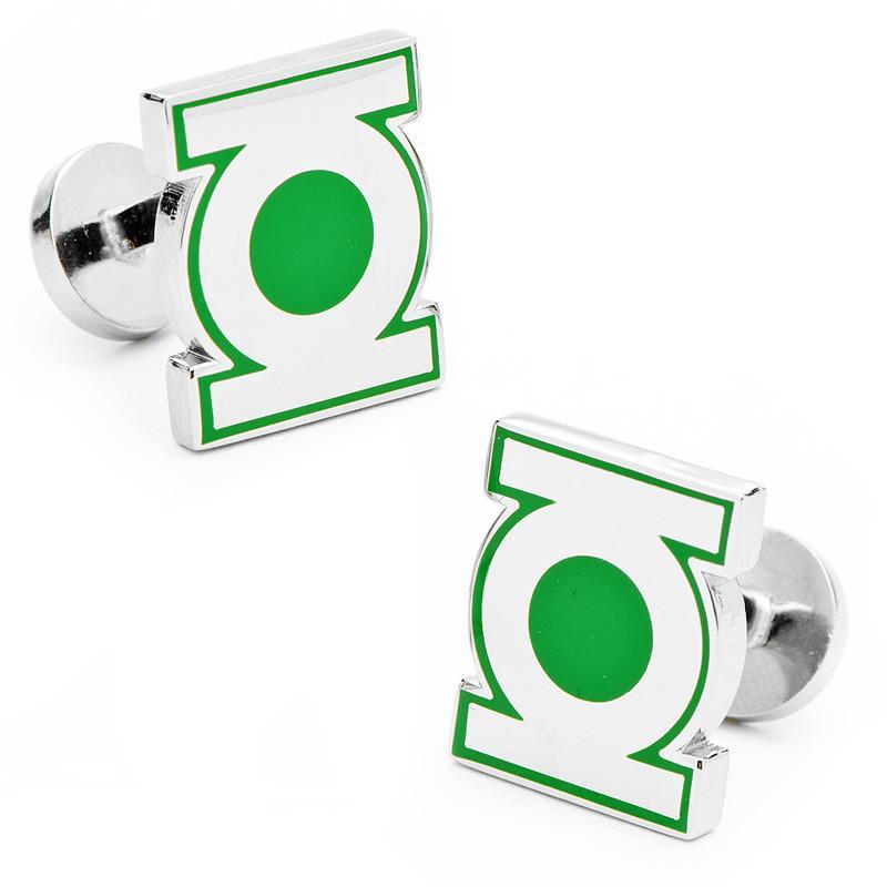 Green Lantern Symbol Cufflinks-Cufflinks-Cufflinks, Inc.-Top Notch Gift Shop