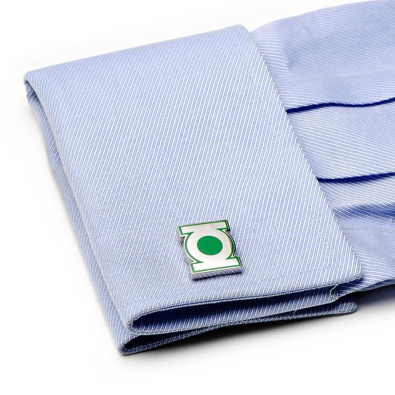 Green Lantern Symbol Cufflinks-Cufflinks-Cufflinks, Inc.-Top Notch Gift Shop